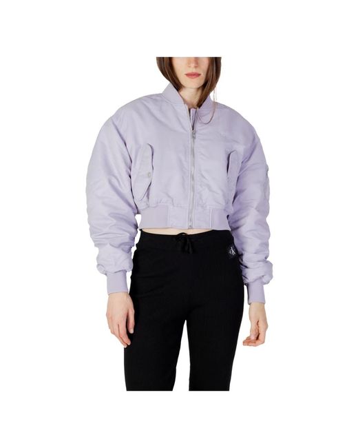 Calvin Klein Blue Bomber Jackets