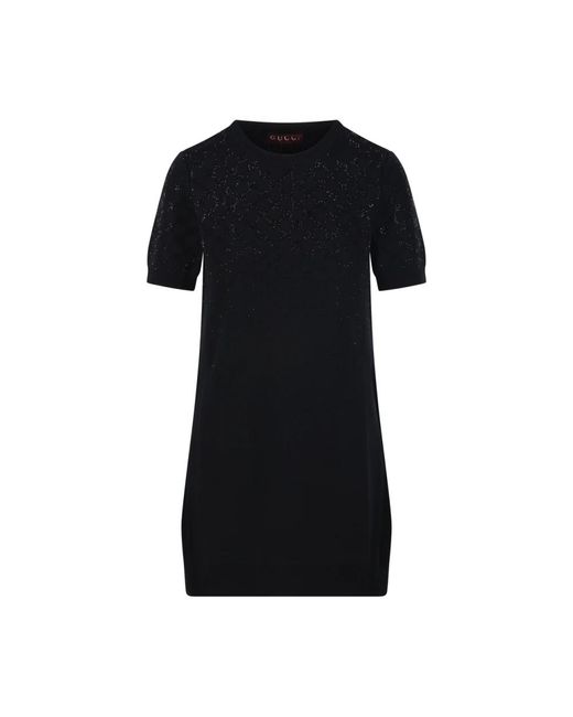 Gucci Black Knitted Dresses