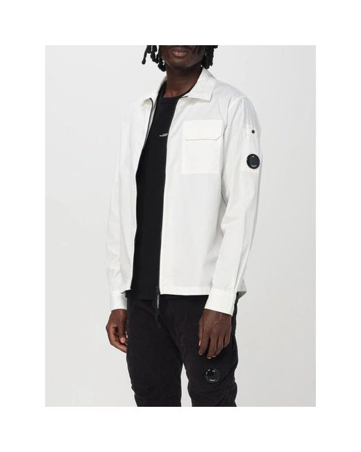 Light Jackets di C P Company in White da Uomo