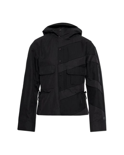 Y-3 Jassen ,Zwart ,Katoen Lichtgewicht Jas Met Capuchon in het Black