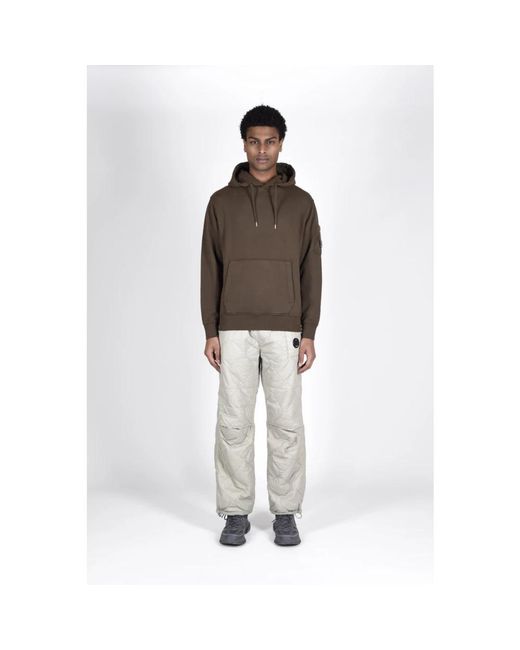 C P Company Brown Hoodies for men