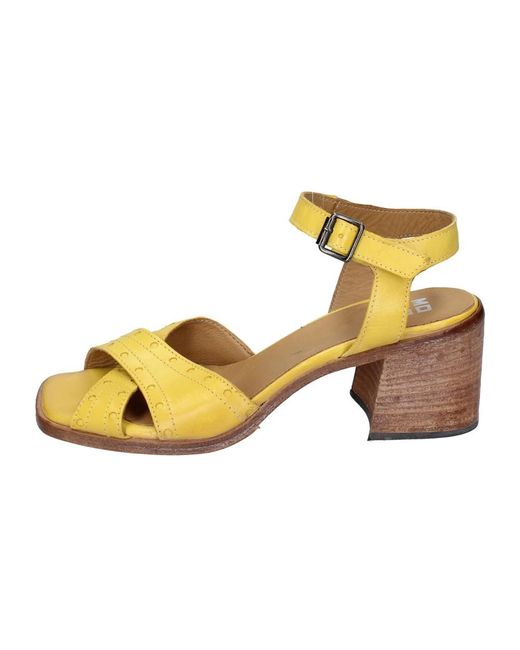 Moma Yellow High Heel Sandals