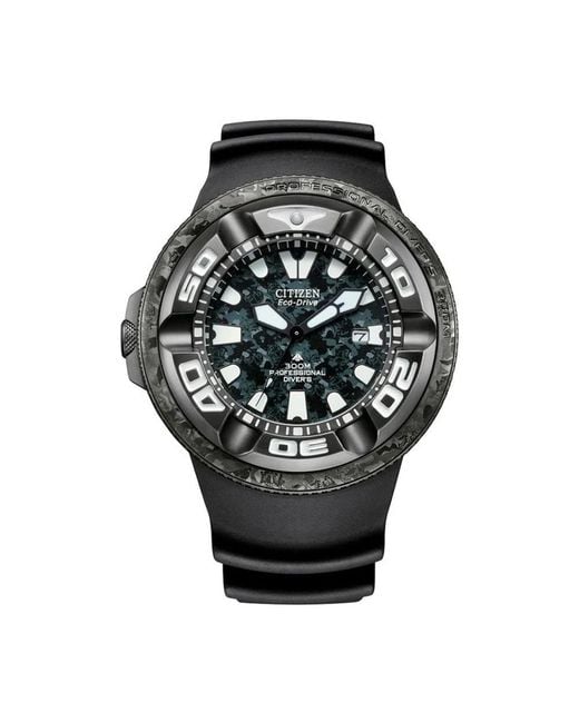 Citizen Accessoires ,Zwart ,Rubberen Sporthorloge Met Band in het Black voor heren