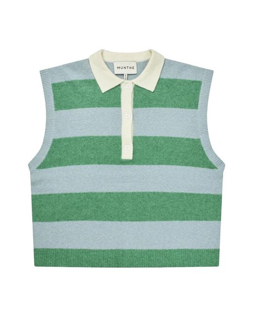 Munthe Tops ,Veelkleurig ,Polo Shirt in het Green