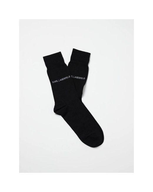 Socks di Karl Lagerfeld in Black da Uomo