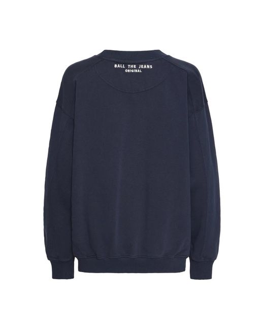 Ball Blue Letter Patch Sweater
