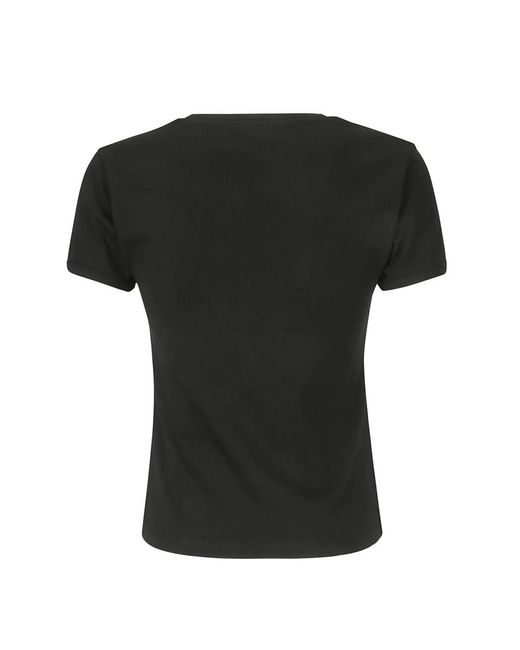 Coperni Tops ,Zwart ,Katoen Logo Slim Fit T-Shirt in het Black
