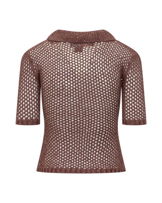 Amiri Brown Polo Shirts