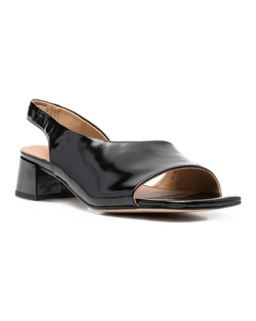 Linda Baumann Black High Heel Sandals
