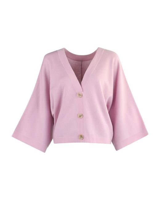 Round-Neck Knitwear di March23 in Purple