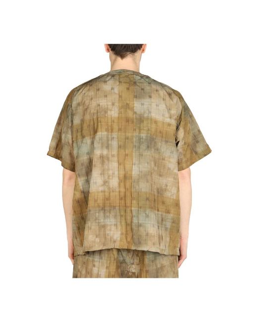 Needles Ss Pullover Shirt in het Brown voor heren