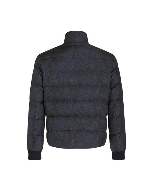 Etro Blue Winter Jackets for men