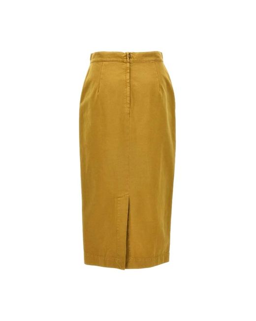 Max Mara Yellow Pencil Skirts