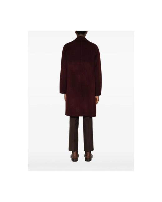 Amaranto Red Single-Breasted Coats for men