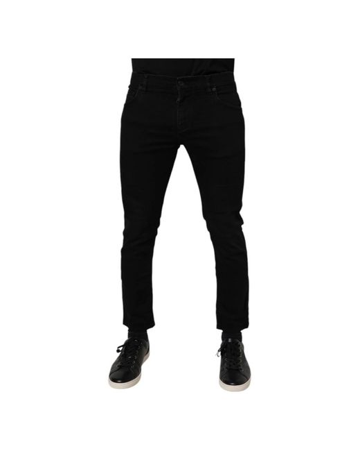 Dolce & Gabbana Black Skinny Jeans for men