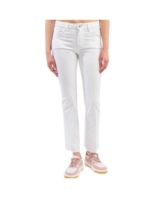 Fay White Weiße denim jeans