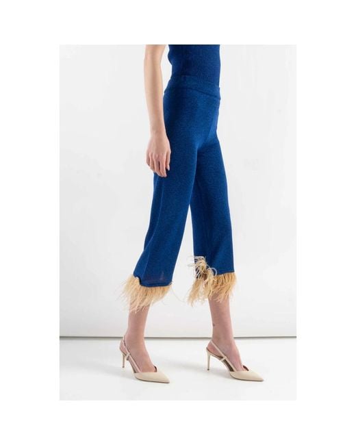 Dixie Blue Cropped Trousers