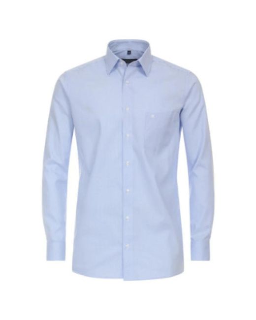 CASA MODA Blaues Business-Hemd Mit Langen Ärmeln in Blue für Herren