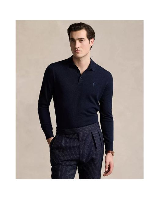 V-Neck Knitwear Ralph Lauren pour homme en coloris Blue