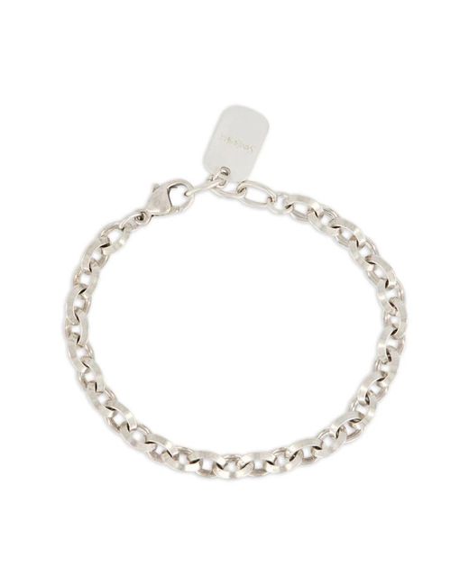 Saint Laurent Accessoires ,Grijs ,Nylon Bijoux in het Metallic voor heren