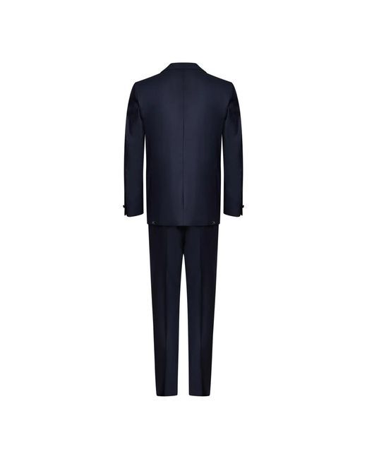 Franzese Collection Blue Single Breasted Suits for men