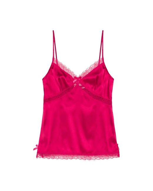 Agent Provocateur Nachtkleding ,Rood ,Gisele Pyjama Camisole in het Pink