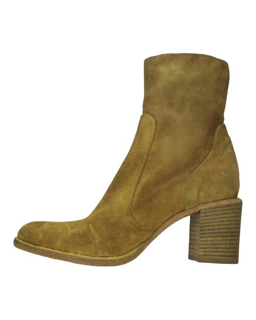 Strategia Green Heeled Boots