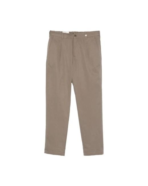 Myths Gray Straight Trousers for men