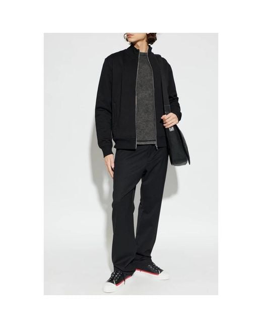 DIESEL Black Zip-Throughs for men
