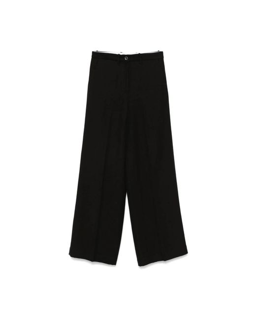 Nine:inthe:morning Black Wide Trousers