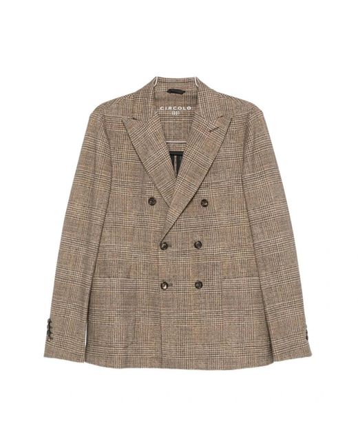 Circolo 1901 Brown Blazers for men