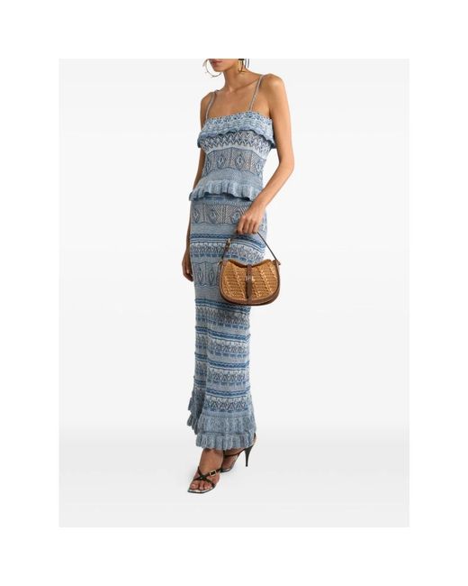 Etro Blue Maxi Skirts