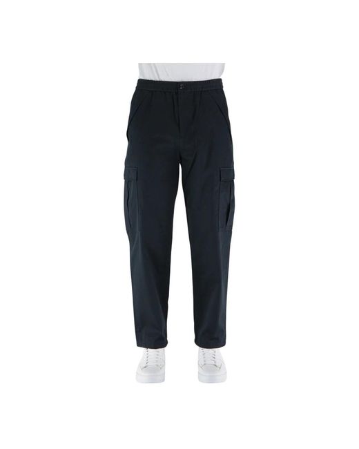 Burberry Blue Cropped Trousers for men