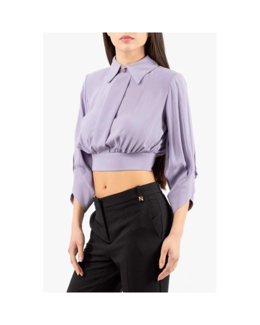 Elisabetta Franchi Purple Blouses