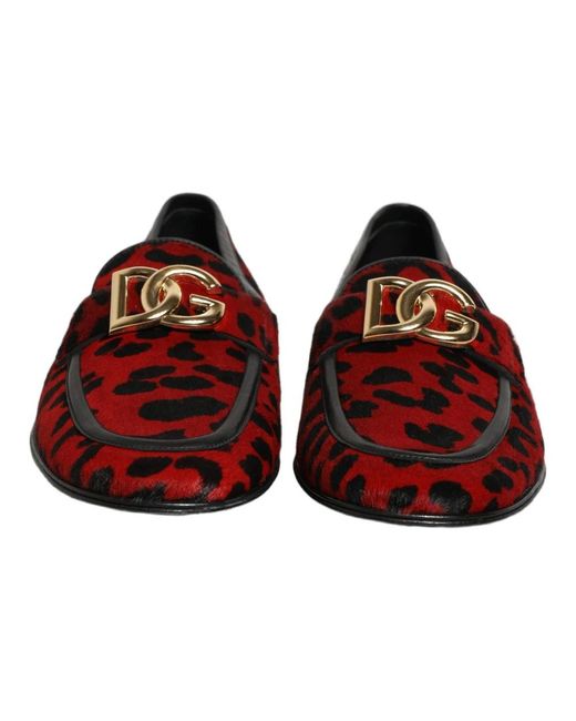 Dolce & Gabbana Red Loafers for men