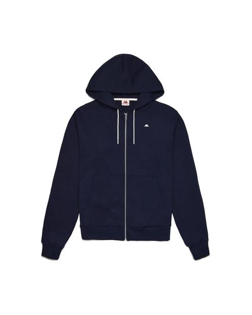 Kappa Hoodies & Sweatvesten ,Blauw ,Katoen Portos Hoodie, Blauw in het Blue voor heren