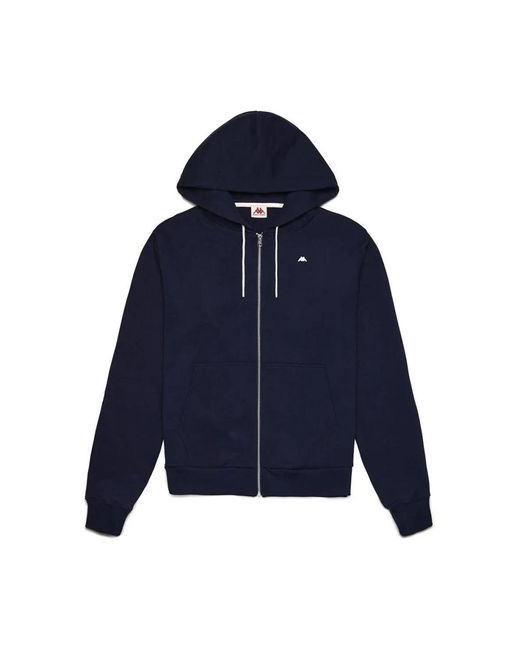 Kappa Hoodies & Sweatvesten ,Blauw ,Katoen Portos Hoodie, Blauw in het Blue voor heren