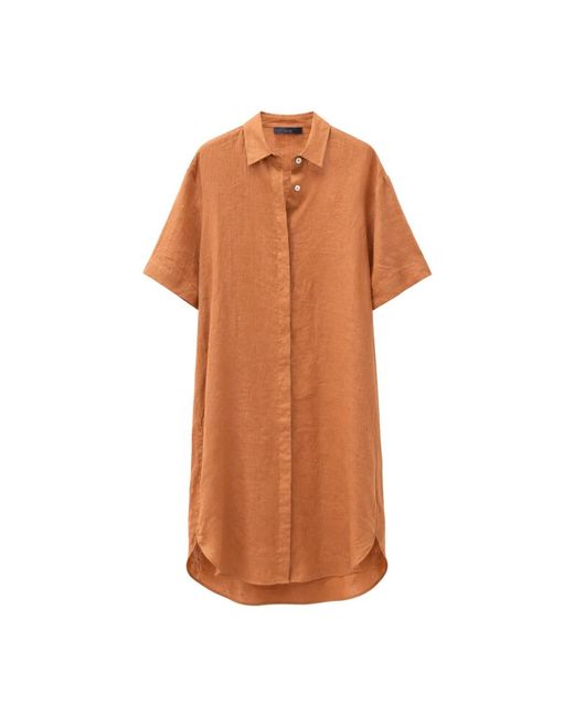 Gran Sasso Brown Shirt Dresses