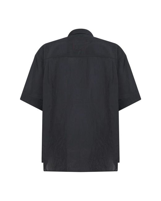 Uma Wang Black Short Sleeve Shirts for men