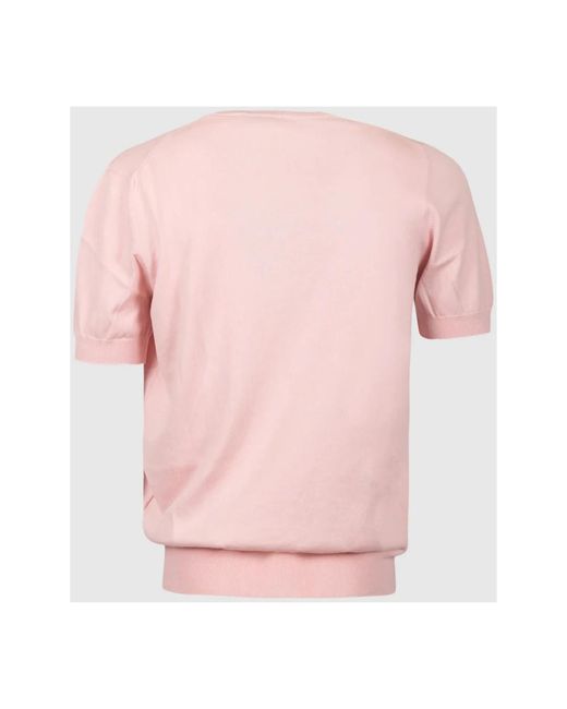 Gran Sasso Pink T-Shirts for men