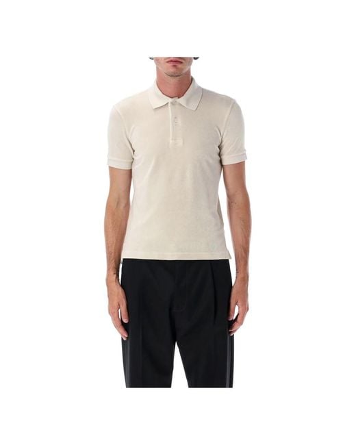 Tom Ford Frottee Polo in Natural für Herren