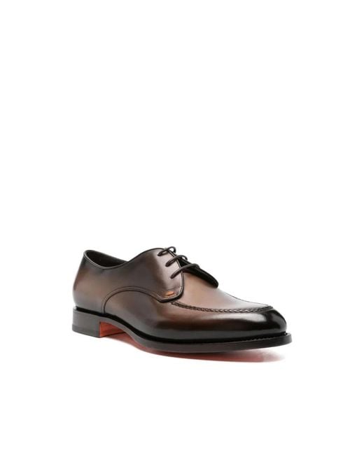 Santoni Brown Dress Shoes for men