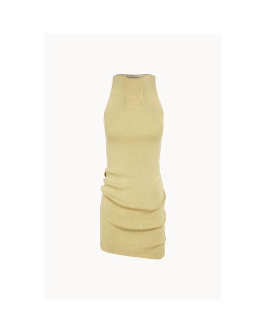 Cortana Yellow Sleeveless Tops
