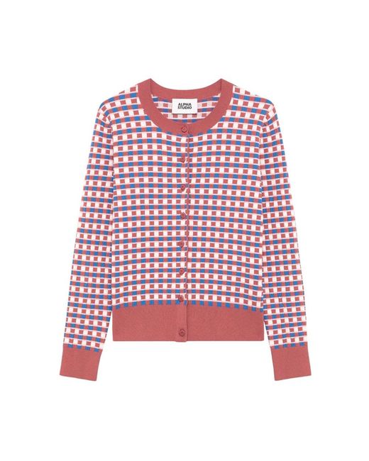 Cardigans Alpha Studio de color Red
