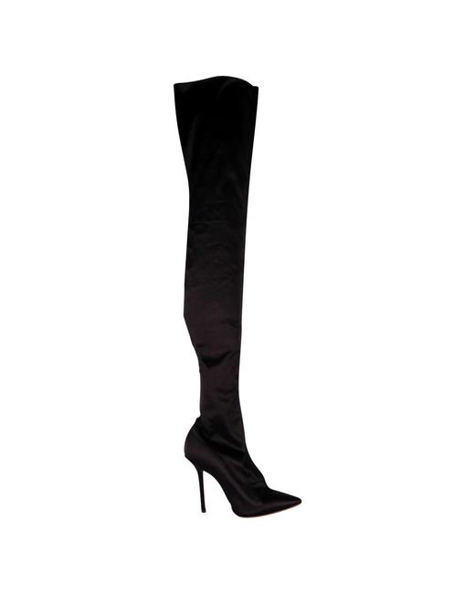 Vetements Black Over-Knee Boots