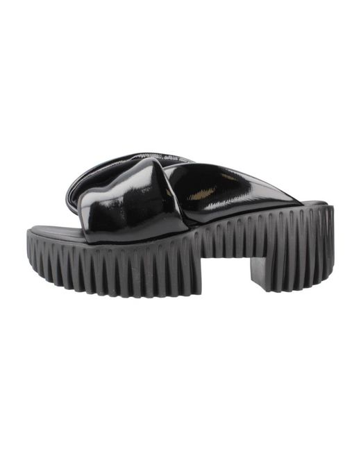 Heeled Mules 4Ccccees en coloris Black