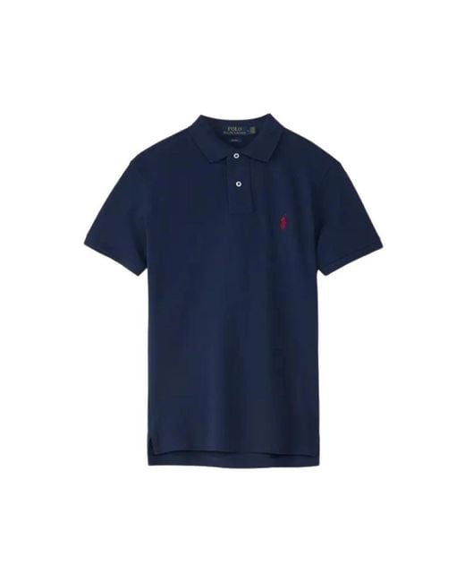Ralph Lauren Blue Polo Shirts for men