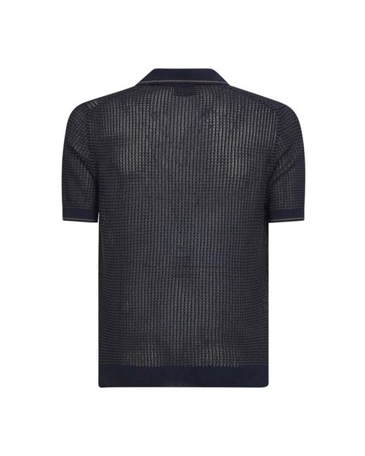 D4.0 Blue Polo Shirts for men