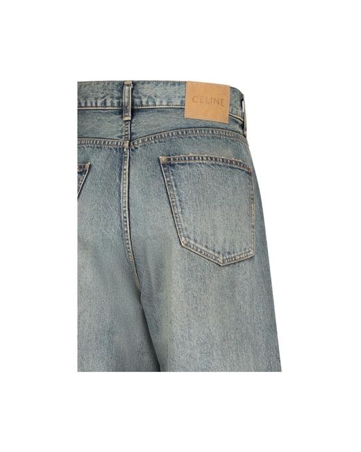 Céline Blue Wide Jeans for men