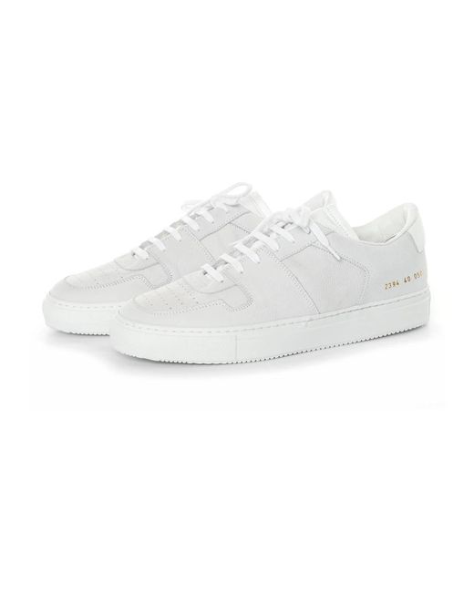 Common Projects Schoenen ,Grijs ,Suède Sneakers in het White voor heren